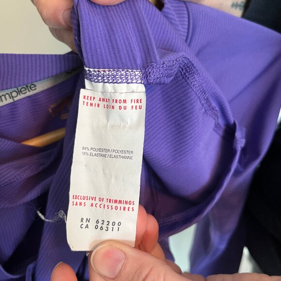 Puma. Long Sleeve Shirt. Bright Purple Color. Size Medium. Womens. - Picture 7 of 7